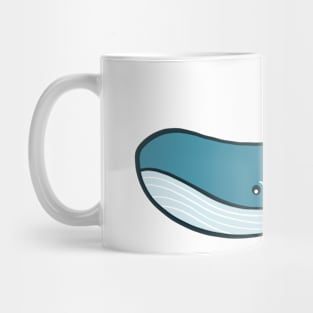 Whale illustration vector object Mug